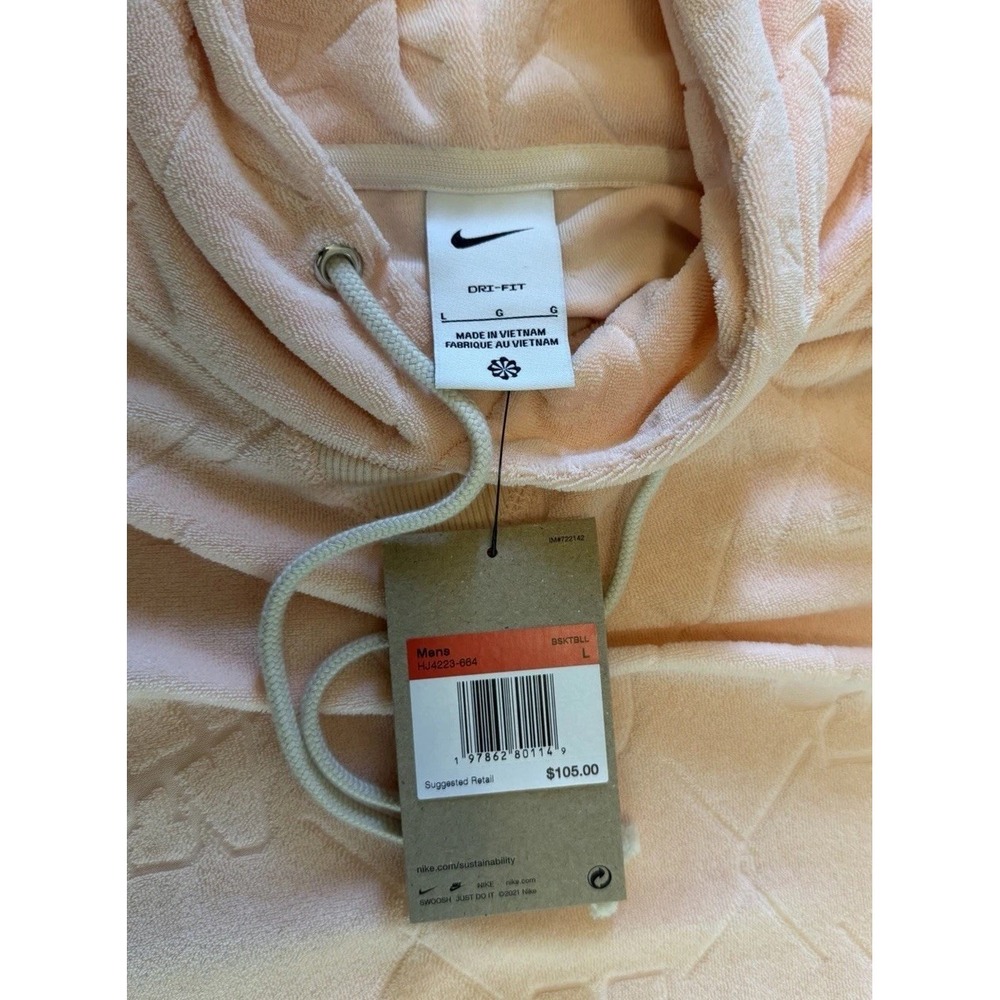 Nike Dri-Fit Basketball Standard Issue Hoodie Swearshirt HJ4223-664 Men's Size L - Picture 3 of 14